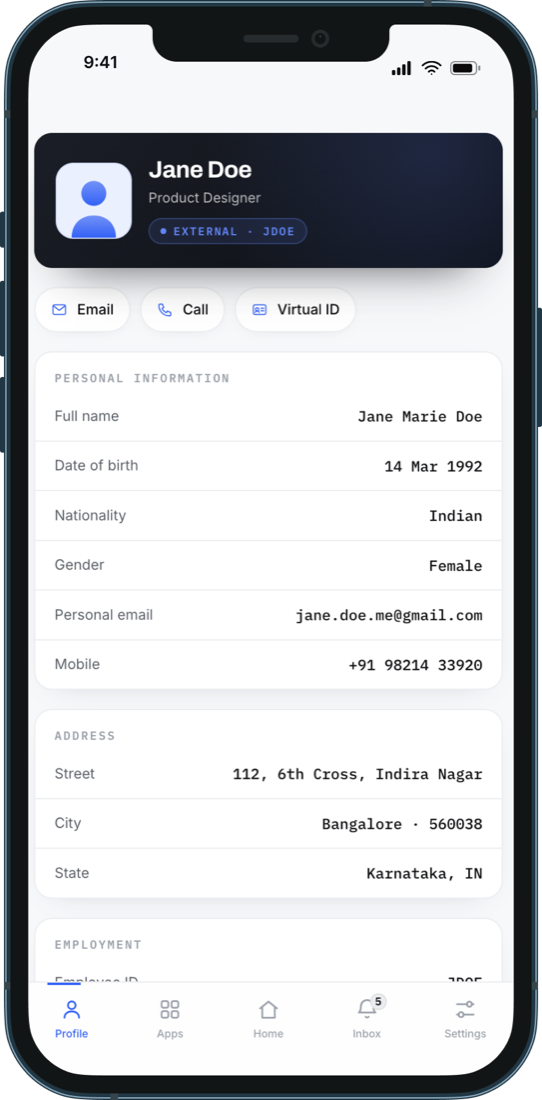 One MB, employee profile